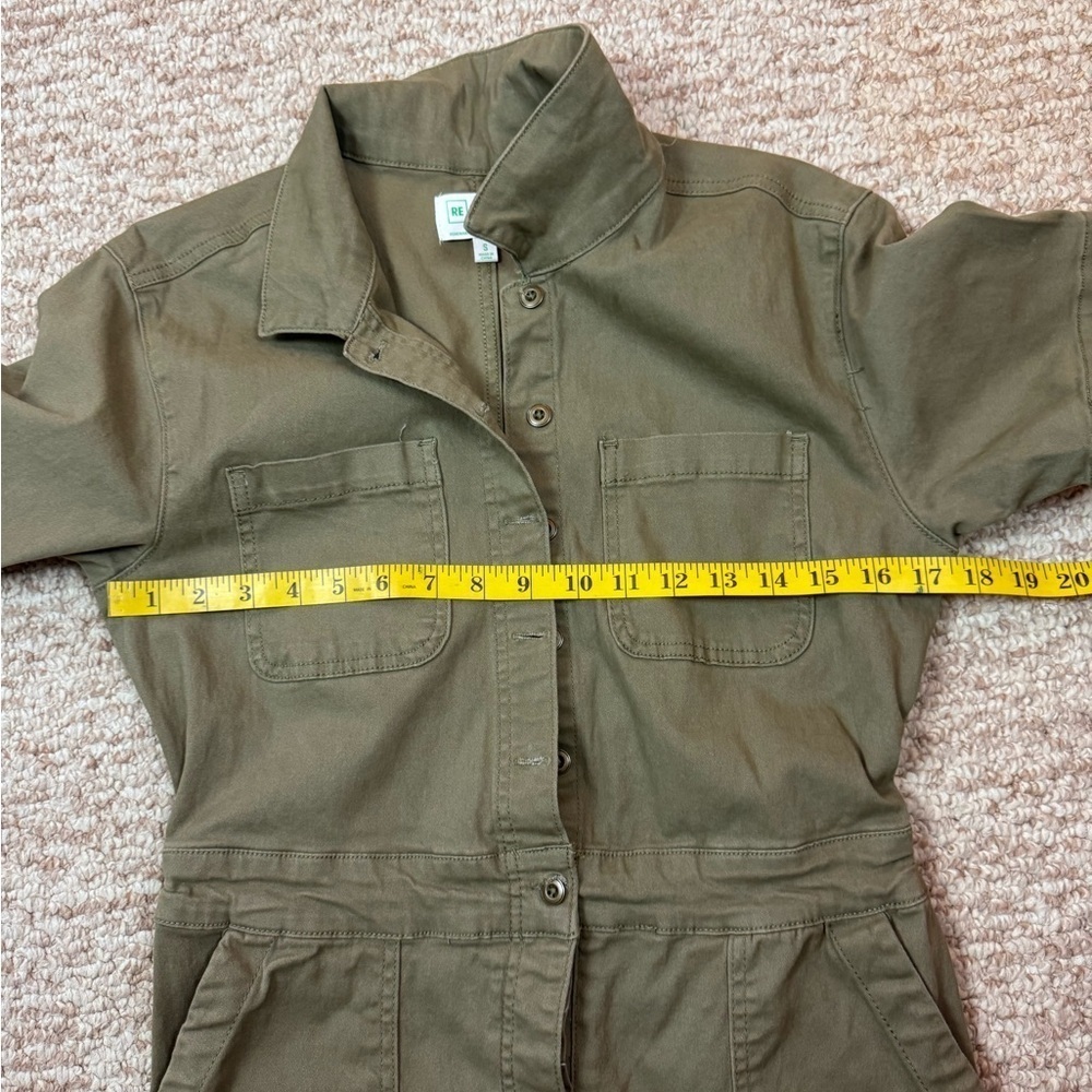 LAtiste Oversize Mint Green Utility Jumpsuit Button-Front Pockets S Small A3 - Picture 12 of 16